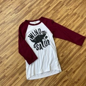 Wino-saur Baseball Tee